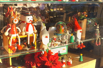 Christmas decoration in show window