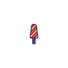 Ice cream icon design. Gastronomy icon vector design