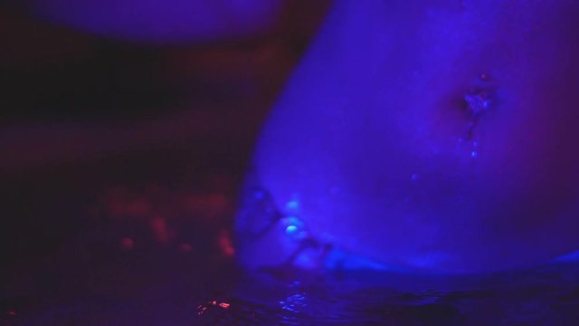 Sensual dancing in the water