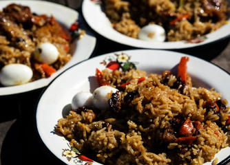 Pilaf is a dish of Uzbek cuisine