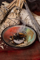 Incense of Salvia Apiana (White sage, sacred sage, bee sage, california sage) 