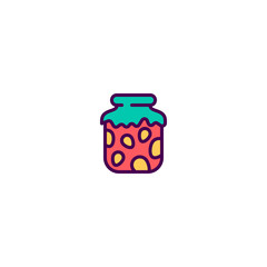Jam icon design. Gastronomy icon vector design