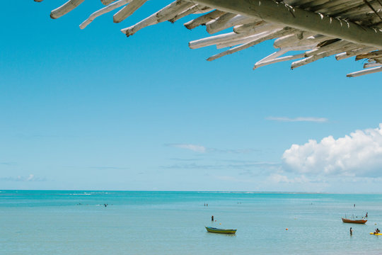 Coroa Vermelha Beach In Porto Seguro, Bahia, Brazil