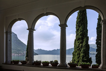 Villa Monastero. Varenna lake view, Lombardy, Italy