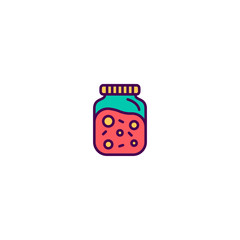 Jelly icon design. Gastronomy icon vector design