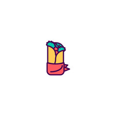Kebab icon design. Gastronomy icon vector design