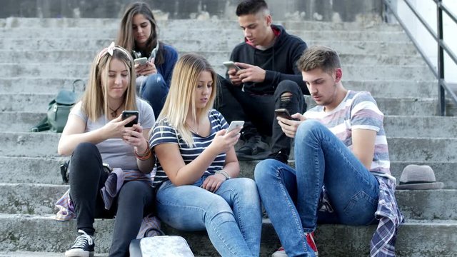Young people addiction to new technology trends