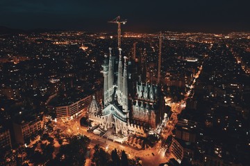 Sagrada Familia aerial view