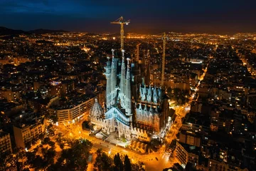 Rolgordijnen Sagrada Familia aerial view © rabbit75_fot