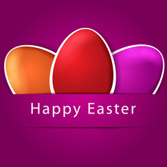 Beautiful Easter eggs illustration