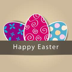 Beautiful Easter eggs illustration