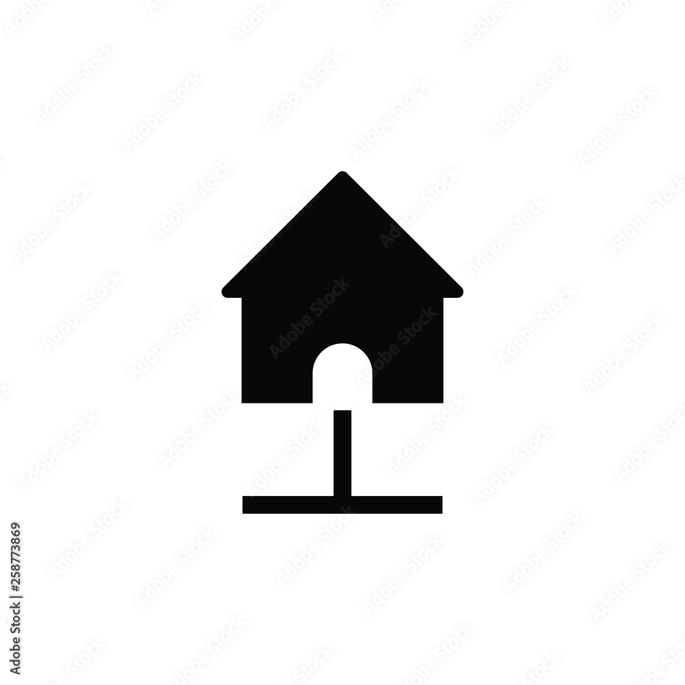 Poster home, internet, network, icon, flat. element of security for mobile concept and web apps illustratio