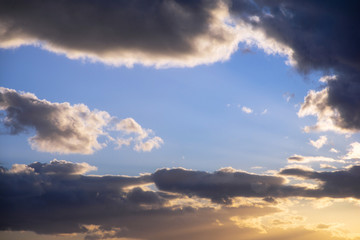 Impressive evening cloudscape