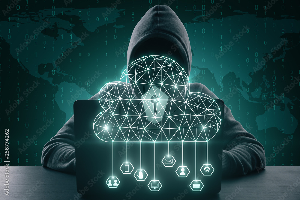 Poster malware and computing concept
