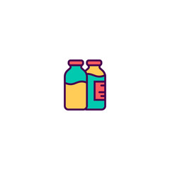 Obraz premium Milk icon design. Gastronomy icon vector design