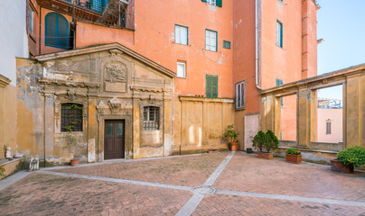 Balcony in the Church of San Silvestro al Quirinale in Rome, Italy.