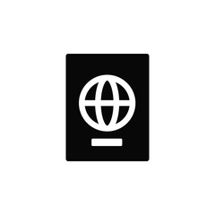 Id, pass, passport, icon, flat. Element of security for mobile concept and web apps illustration. Thin flat icon for website design and development, app. Vector icon