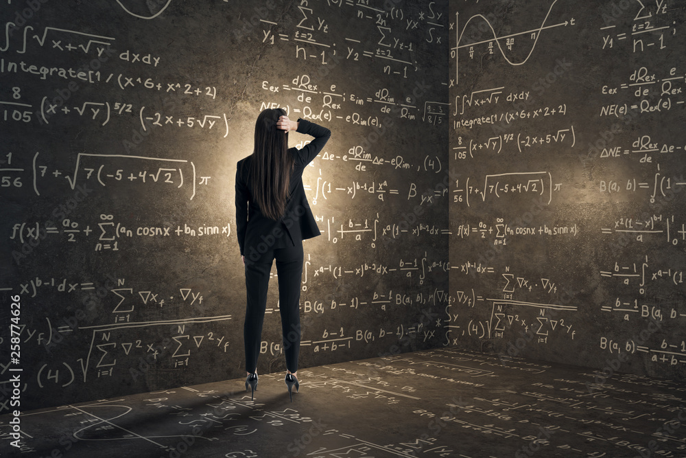 Poster complex algorithm and math concept