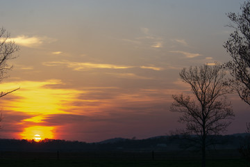 Hazy Albama Sunset