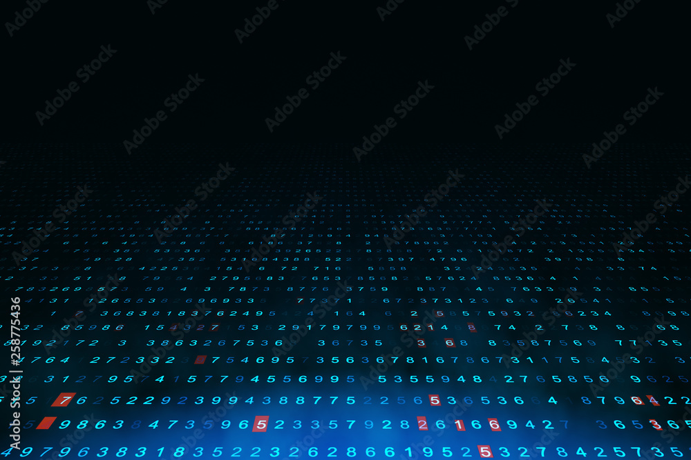 Poster binary code backdrop