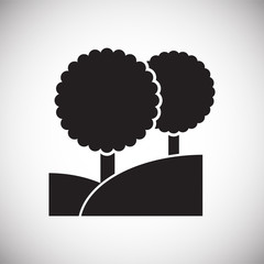 Nature related icon on background for graphic and web design. Simple vector sign. Internet concept symbol for website button or mobile app.