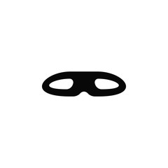 Incognito, mask, privacy, icon, flat. Element of security for mobile concept and web apps illustration. Thin flat icon for website design and development, app. Vector icon
