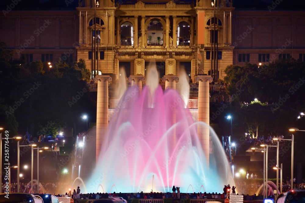 Canvas Prints Magic fountain Placa Espanya in Barcelona