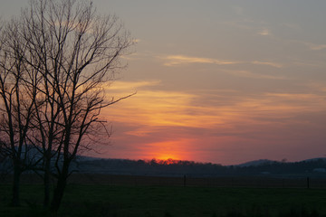 Hazy Albama Sunset