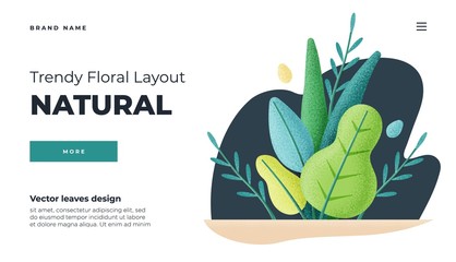 White modern flat design concept. Landing page template . Modern flat Floral vector illustration concept for business web page, website and mobile website. Vector illustration in cartoon style