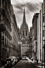 Barcelona Cathedral in Gothic Quarter