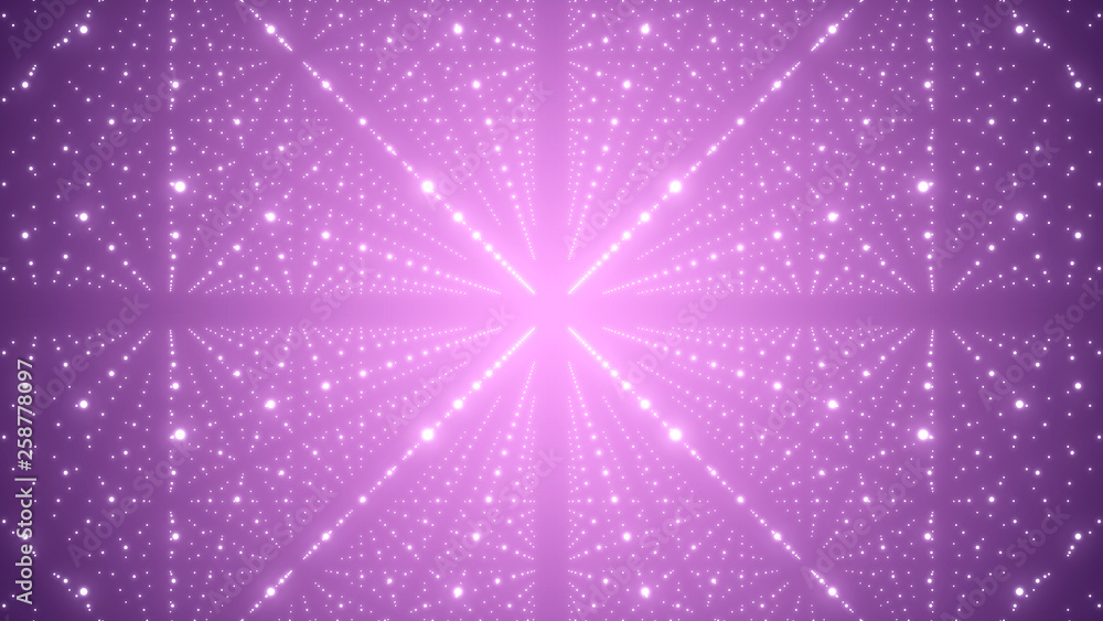 Aufkleber universe abstract illustration. infinite space background. futuristic stardust. 3d rendering.