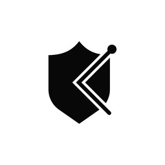 Defense, firewall, protection, security, icon. Element of security for mobile concept and web apps illustration. Thin flat icon for website design and development, app. Vector icon