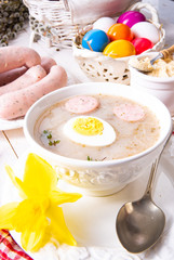 Zurek delicious easter soup after polish style