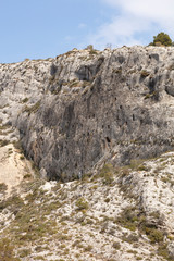 caves dug into the big rock