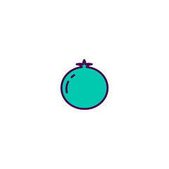 Pomegranate icon design. Gastronomy icon vector design