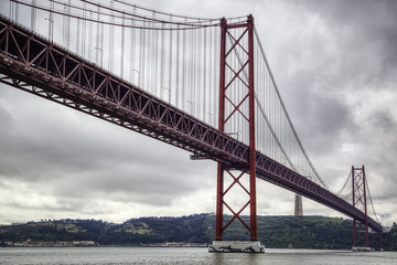 Metal bridge in Lisbon