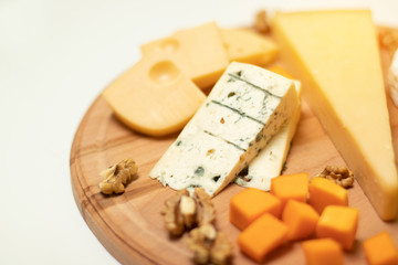 Delicious cheese on the table