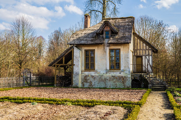 Hameau de la Reine in the park of the Château de Versailles, France. Old cottage © Fabiano Di Paolo