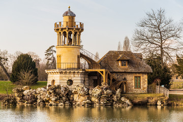 Hameau de la Reine in the park of the Château de Versailles, France