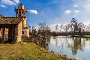 Hameau de la Reine in the park of the Château de Versailles, France