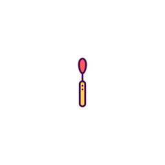 Teaspoon icon design. Gastronomy icon vector design