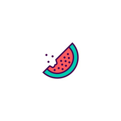 Watermelon icon design. Gastronomy icon vector design