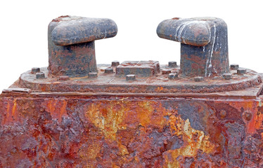 big old Bollard on moorage