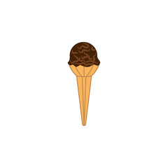 ice cream chocolate colored icon. Element of ice cream illustration icon. Signs and symbols can be used for web, logo, mobile app, UI, UX