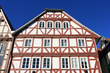 Fototapeta premium Fachwerkfassade in Fritzlar