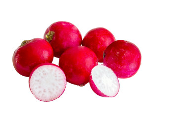 Radish on white.
