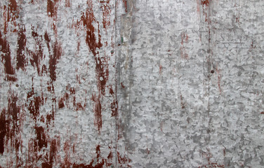 Hintergrund silberndes rostiges Metall Querformat