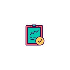 Clipboard icon design. Marketing icon vector design