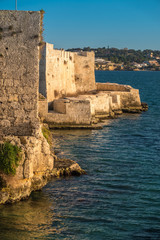 Fototapeta na wymiar Castello Maniace citadel, Syracuse (Siracusa), a historic city on the island of Sicily, Italy. Notable for its rich Greek history, culture, amphitheatres, architecture