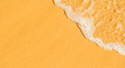Nature Summer Beach Background with sea wave